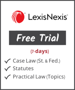 Lexis Nexis Free Trial Information legal research database