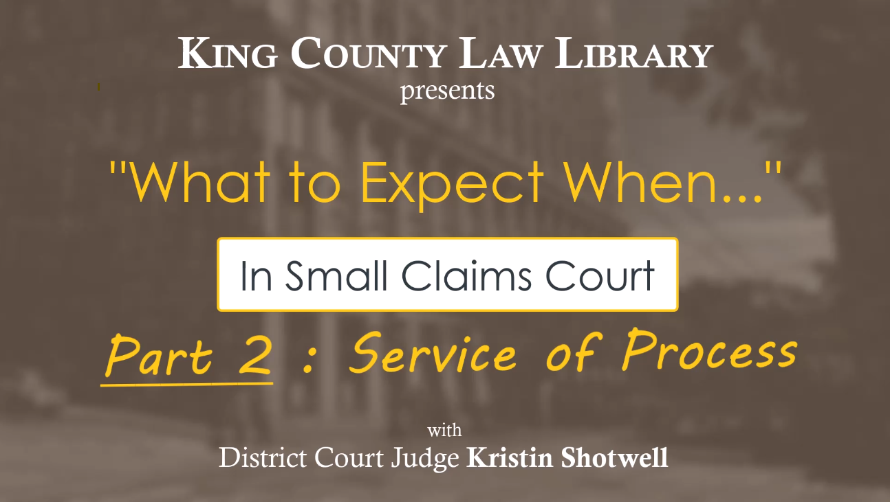 WTEW… in Small Claims Court (Part 2 – “Service of Process”)